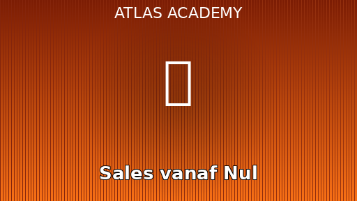 Sales vanaf Nul